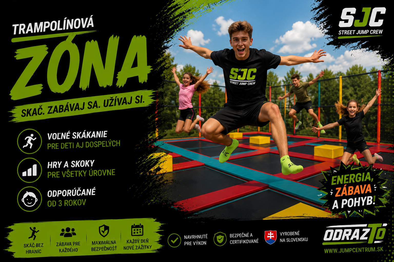 Baner TRAMPOLINOVA ZONA
